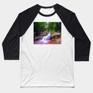 Johns Brook Trail Big Slide Mountain Keen Valley NY Waterfall Baseball T-Shirt
